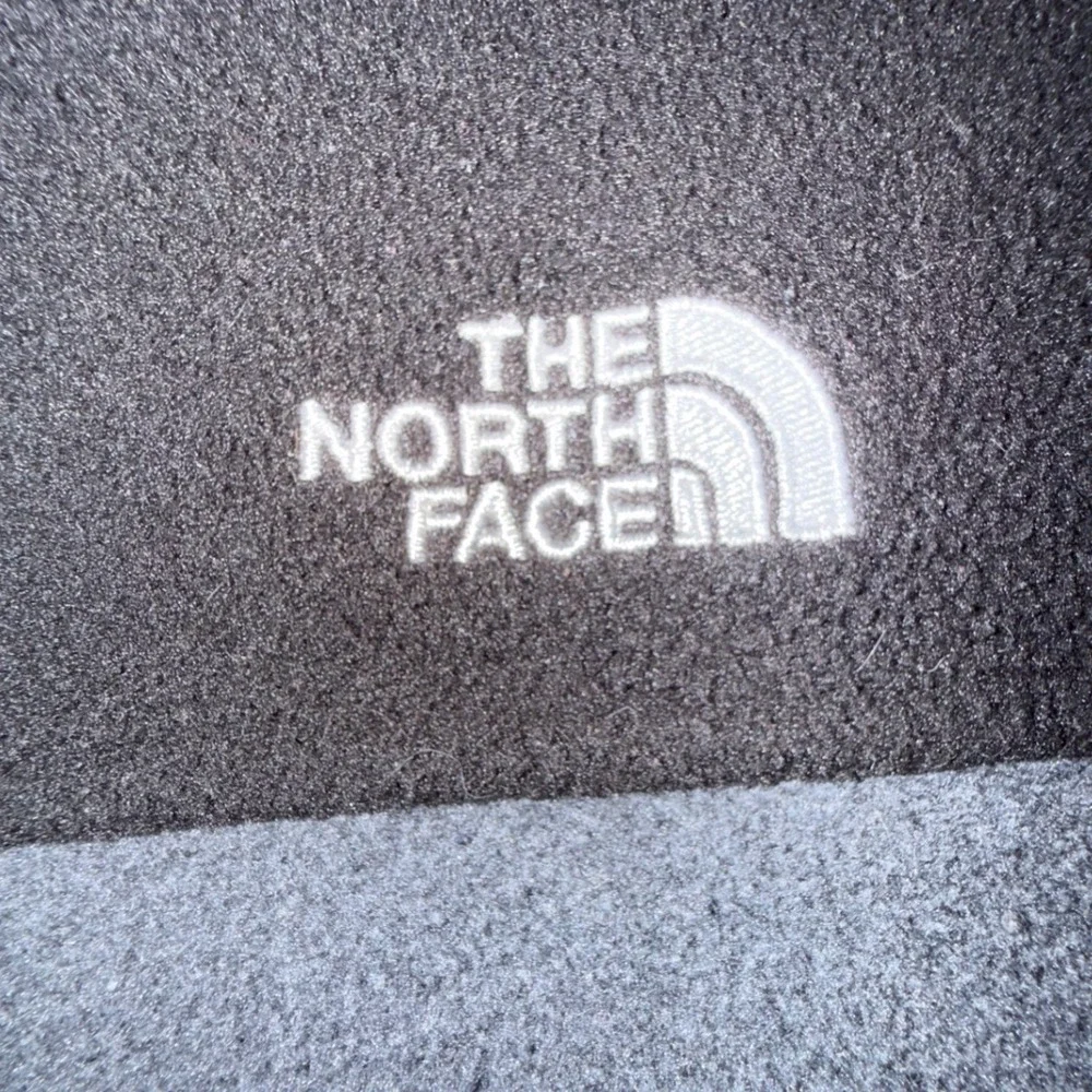 The North Face Full Zip Fleece Jacket Boys XL 18/20 Gray Black Colorblock